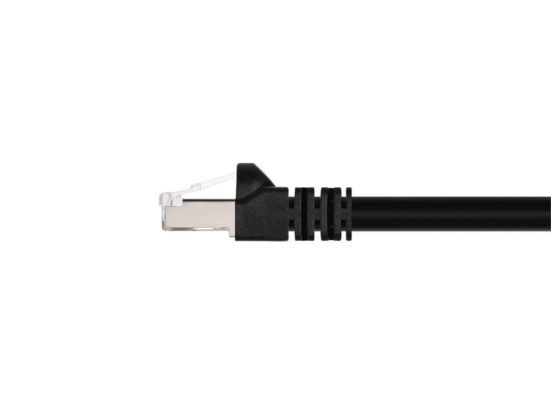 Monoprice 124311 Cat6A Ethernet Patch Cable - Network Internet Cord - RJ45, 550Mhz, STP, Pure Bare Copper Wire, 10G, 26AWG, 0.5ft, Black - Image 2